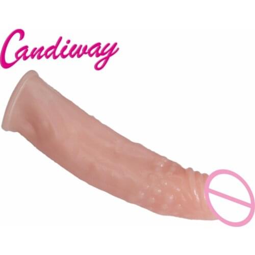 CandiWay Penis extend Delay condom Impotence contraceptive Reusable cock ring extension Sex toys men dildo vibrator Sleeve