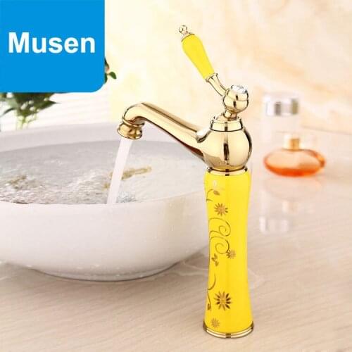 Europe Antique Design Bathroom Sink Tap Counter Basin Bathroom Luxury Faucet Mixer