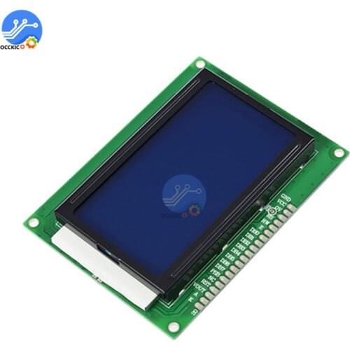 128x64 Dots Graphic 12864 LCD Display Module with Backlight ST7920 IIC I2C SPI for Arduino Raspberry Pi STM32 3D Printer