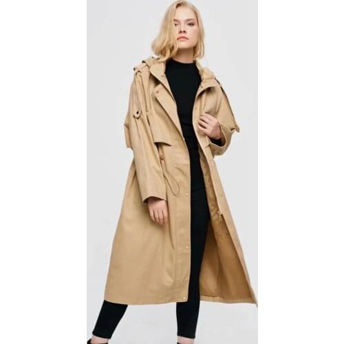 Женские замшевые тренчи Klacwaya China At AliExpress