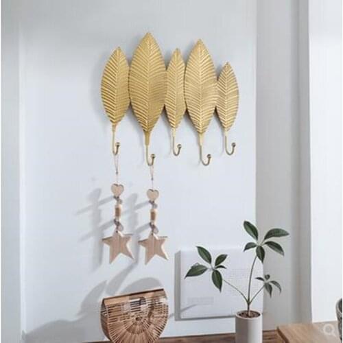 2019 Nordic hooks, creative iron wrought iron clothes hooks, key hooks, decorative coat hooks at the door