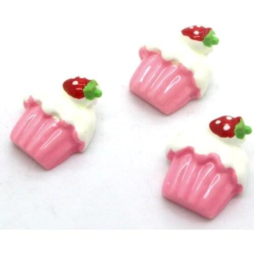 LF 20Pcs Ice Cream Resin Decoration Crafts Flatback Cabochon Embellishments For Scrapbooking Kawaii Cute Diy Accessories