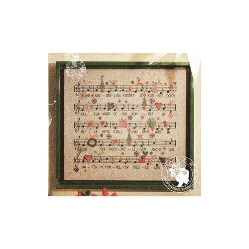6-cross stitch kit Animal cotton thread Love lock canvas stitching embroidery classic Christmas Song of the staff