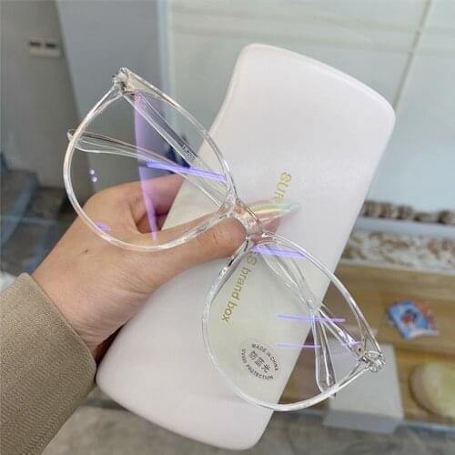 Blue Light Blocking Glasses Women Round UV400 Clear Lens Computer Eyewear Men Glasses Optical Spectacle Eyeglass