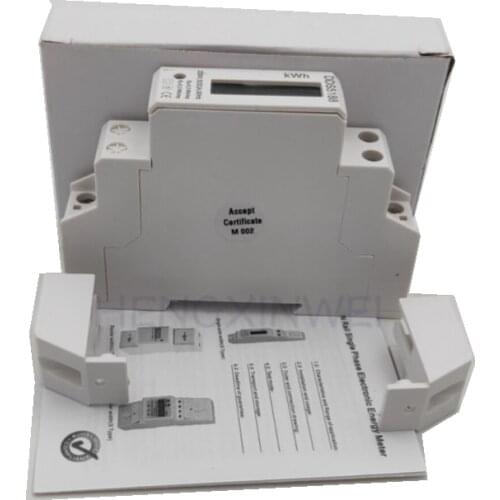 DDS5188 5(20)A 5(32)A 220/230V 50HZ LCD Single phase Din rail KWH Watt-hour Meter Din rail Meter Din rail electric energy meter
