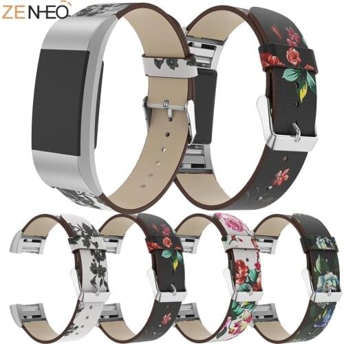 Retro women Leather Strap for Fitbit Charge 2 Band Smart Accessorie for Fitbit Charge 2 Watchbands Smart Wristband Strap