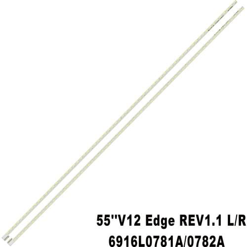 LED Backlight strip For LG 55LS4600 UA 55LM5800 55LS4500 55" V12 Edge REV0.6 REV1.1 L+R-Type 6916L0985A 6916L0790A 6916L0990A
