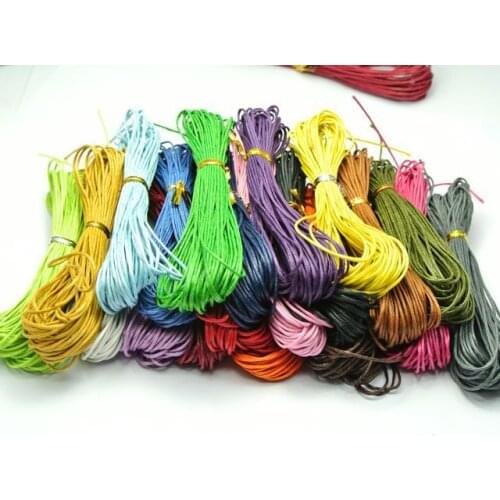 100 Meters Waxed Cotton Beading Cord 1mm for Bracelet Necklace