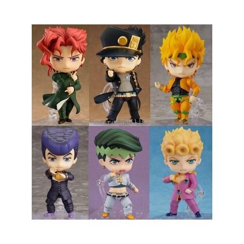 10cm 1256# JoJos Bizarre Adventure Anime Figure Rohan Kishibe Action Figure Kakyoin Noriaki Dio Brando Kujo Jotaro Figurine