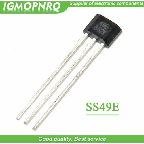 100pcs 49E Hall element OH49E SS49E Hall sensor Hall Effect Sensor SS-49E