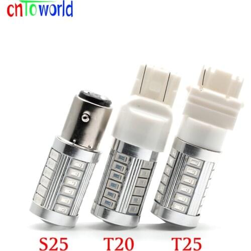 1x S25 P21/5W 1157 BAY15D BAZ15D LED Car Brake Lights Tail Lamps Auto Led Bulb Light Red Yellow White DC12V