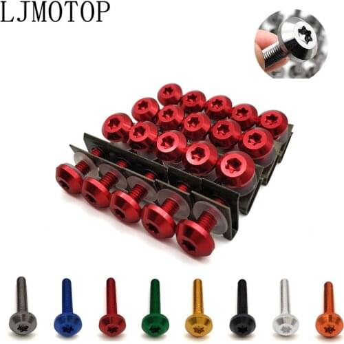 20pcs For YAMAHA MT-01 R6S CANADA VERSION R6S EUROPE VERSION Motorcycle Custom Fairing Body Bolt Screw Spring Bolts Nuts Kit M6