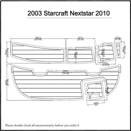 2003 Starcraft Nextstar 2010 Swim Platform Pad Boat EVA Teak Decking 1/4" 6mm