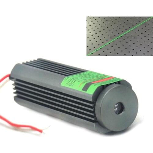 DC5V 532nm 50mW Green Line Beam Glass Lens Laser Diode Module 25x75mm