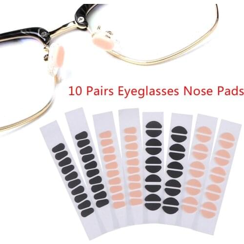 8/10Pair Soft Foam Nose Pad Self Adhesive Anti-Slip Eyeglass Sunglasses Nose Pads for Men Women Eyewear Accessories