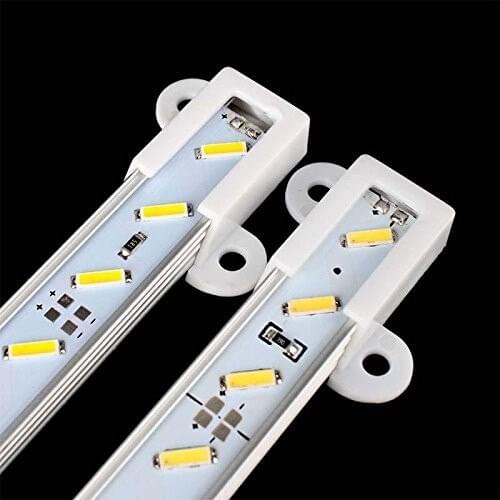 80pcs 100cm 72LEDS LED Bar Lights DC 12V 8520 DC 24V 7020 LED Rigid Strip LED Tube with U Aluminium Shell PC Cover