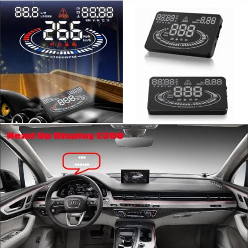 Car HUD Head Up Display OBD2 For Audi Q3 Q5 8R Q7 4L 4M 2012-2019 2020 Driving Screen Projector Reflecting Windshield