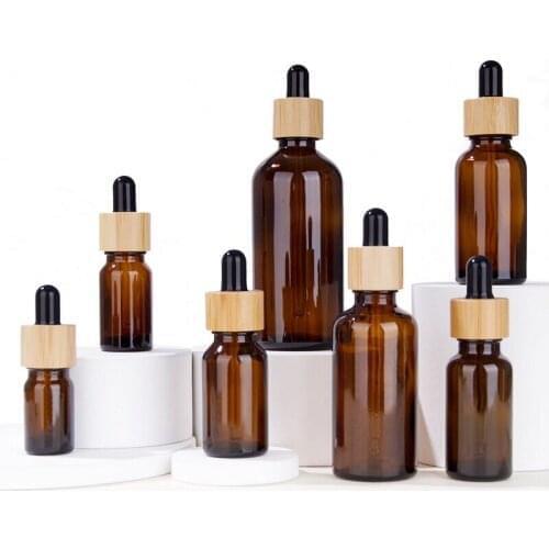 150pcs5/10/15/20/30/50/100ML Refillable Dropper Bottle essential oil Glass Aromatherapy Liquid Drop for massage Pipette Bottles