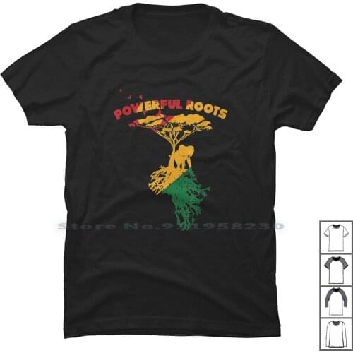 Power Roots Black History Month African T Shirt 100% Cotton Black History Month Civil Rights Anti Racism Breathe History Africa