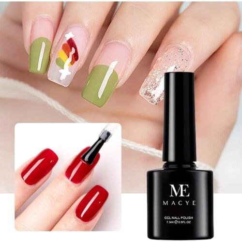 Gel Nail Polish 7.3ml Semi Permanent Varnish Nail Art All for Manicure Need UV LED lamp Base Top coat Nails Gel Polish