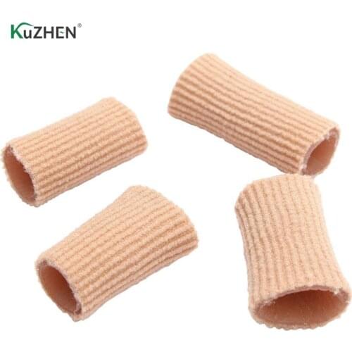 Gel Cotton Foot Fingers Toe Gel Cap Finger Toe Blister Callouses Relief Tube Protector Small Foot Care Health Toe Health 2x15cm