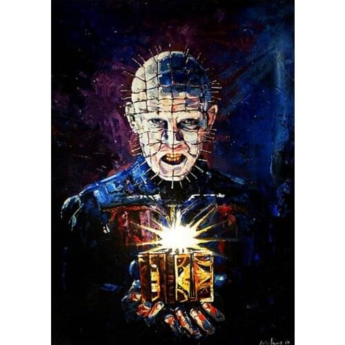 Full Square Round Embroidery Classic Horror 5D Diy Diamond Painting Mosaic Cross Stitch Kit Needlework Wedding DecorationZP-2418