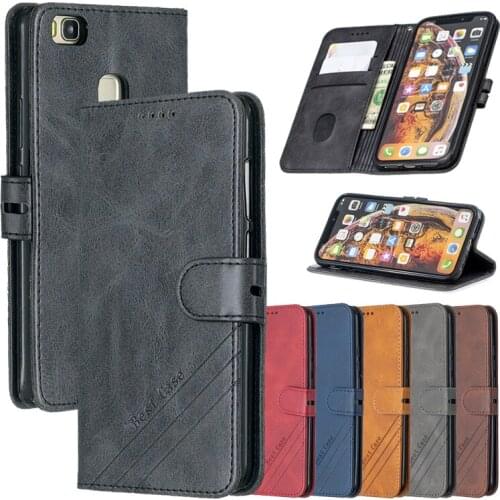 Leather Flip Case For Huawei P9 Lite (G9Lite) VNS-L21 L31 L22 Coque For Honor 8 Smart (India) Magnetic Stand Wallet Phone Cover