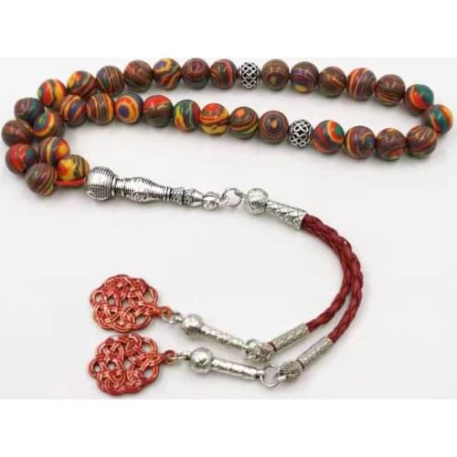 Red Malachite tasbih 33prayer beads Special Rosary Muslim Accessories Eid Ramafan gfit high quality jewelry bracelet Misbaha