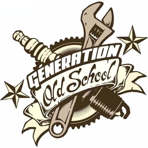 Old School Refrigerator Creative Car Stickers Anime Decal Waterproof Sunscreen Car Window Body Decorative Stickers Accessories