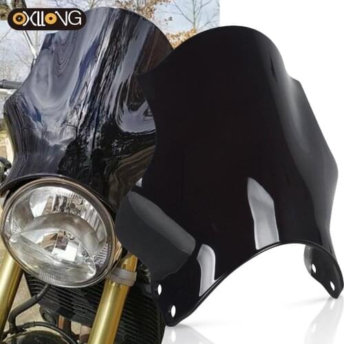 Motorcycle motorbike Windshield/Windscreen For Yamaha V-MAX VMAX 1200 Honda CB400 CB600 CB750 CB900 CB919 CB250 Hornet 1985-2019