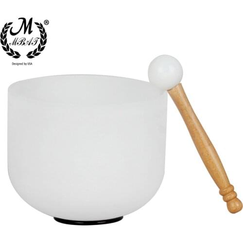 M MBAT Rubber Mallet Stick Beater For Crystal Singing Bowl Professional Buddha Sound Bowl Striker with Rubber Ring Meditation