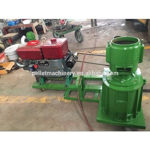 High Quality of Home Use Diesel Type Sawdust Compressing Machine / Wood Fuel Pellets Compressing Machine