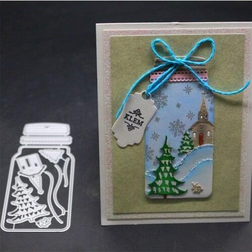 YINISE SCRAPBOOK Metal Cutting Dies For Scrapbooking Stencils WISH BOTTLE DIY PAPER Album Cards Making Embossing Die CUT Cuts