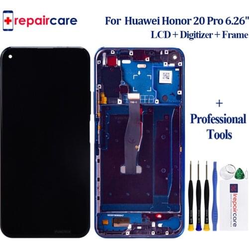 New 6.26" Display For Huawei Honor 20 Pro LCD Display Touch Screen With Frame Honor 20 Pro LCD Screen Replace YAL-AL10 YAL-L41