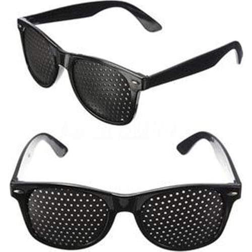 Black Unisex Vision Care Pinholes Eye Exercise Eyeglasses Pinholes Glasses Eyesight Improve plastic High Quality