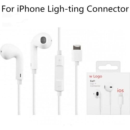 Original Quality Earphones Connector for iPhone 7 8 Plus X Xs max 11 11pro iPhone12 max Headset For iPhone/iPad Sport Earbuds