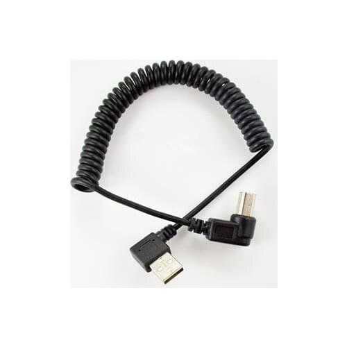 Spring wire elastic line usb2.0 printing cable printer data cable AM right bend-BM right bend