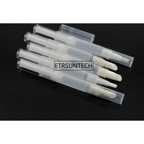 3ml Empty Twist Pen with Brush Refillable Bottle Cosmetic Container Nail Polish Tube for Balm Nail Art Paint F2062