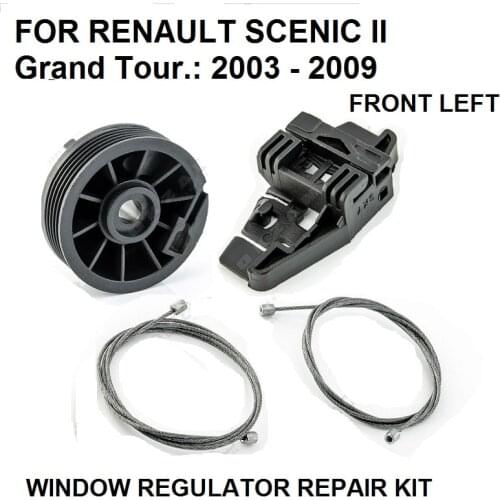 2003-2009 FOR RENAULT SCENIC GRAND TOUR II 2 WINDOW REGULATOR REPAIR KIT NEW FRONT LEFT NEW PARTS