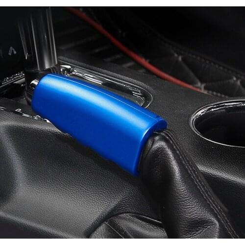 Aluminum Alloy Handbrake Grips Decorative Protective Cover Interior Accessories for Ford Mustang Shelby