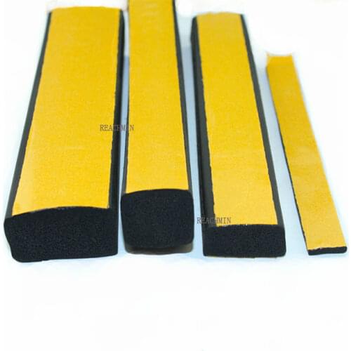 5M 2 3 5 10mm Thickness 10 15 20 25 30 40mm Width EPDM Self Adhesive Foam Sealing Tape Strip EPDM Foaming Square Strip
