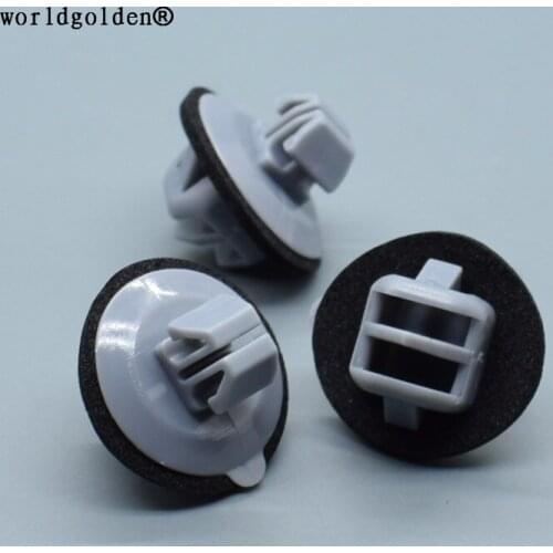 Worldgolden 100pcs auto fasteners Rocker Panel Moulding Clip for Toyota#75392-60031(7539260031)