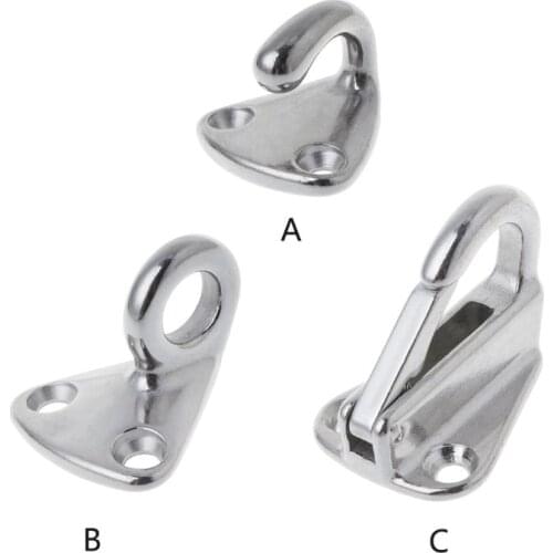 Stainless Steel Fending Hooks Fender Spring Hook Snap Attach Rope Boat Sail Tug Ship Marine Hardware Boats Accessories A B C