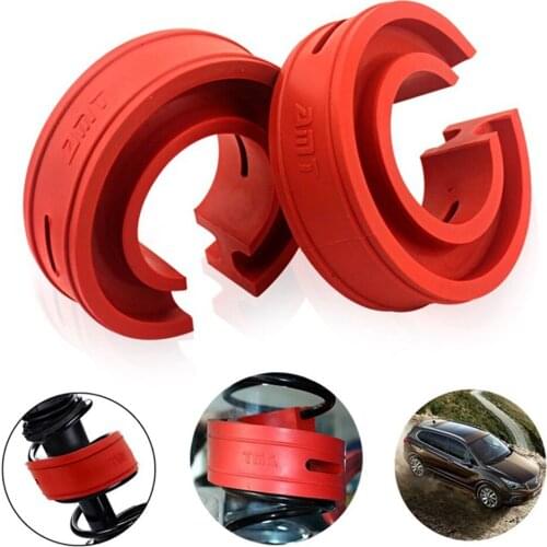 1Pair Car Shock Absorber Spring Bumpar Power Auto Buffers A/B/C/D/E/A+/B+ Type Cushion Universal For Most Vehicles Red