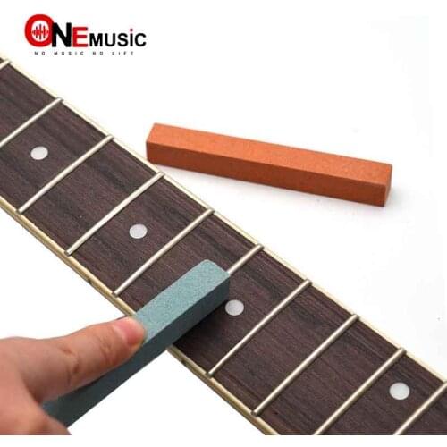 10PCS Grindstone Orange & Blue Sanding Polishing Beam For Guitar Bass Fretboard Fret String Luthier Tool