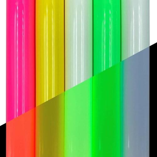 19"x39" Glow In the Dark Heat Transfer Vinyl Luminous HTV Printing for Fabric Garment Film T-Shirts Bags DIY with Cricut Cutting