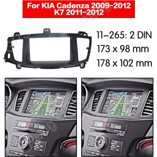 2 DIN Car Radio stereo Fitting installation adapter fascia For KIA Cadenza 2009 2010 2011 2012 K7 2011 2012 frame Audio Fascias