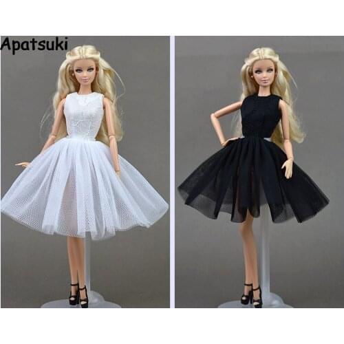 2pcs/lot Doll Accessories For Barbie Doll Cute Dancing Costume Ballet Dress Lace Skirt Dress Clothes Girls Love Christmas Gift