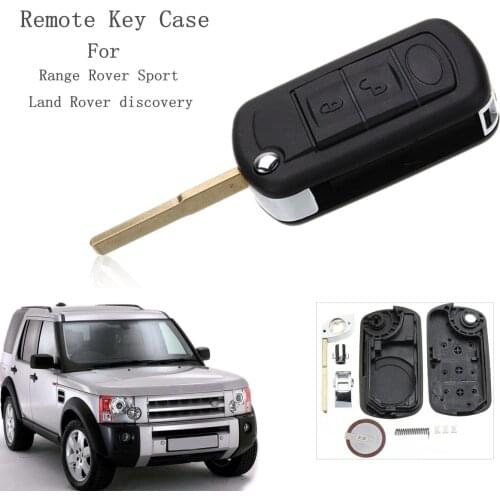 3 Buttons Car Remote Key Fob Case Shell With VL2330 Battery For Land Rover Discovery Range Rover Sport