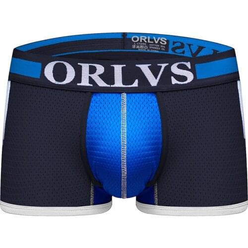 ORLVS Boxers Sun Sport Males Underwear Non Side Seam 4.5cm Wide Belt Fine Velvet Antiskid Convex Belt Soft Short Fit Underpants